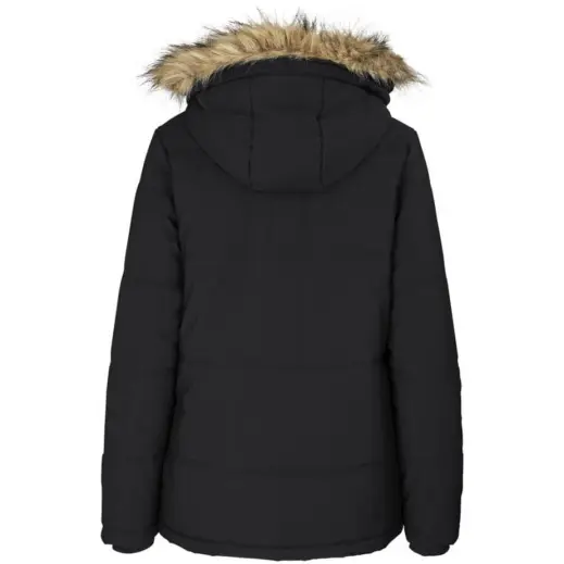 Ladies Cederberg Parka Jacket Black Back